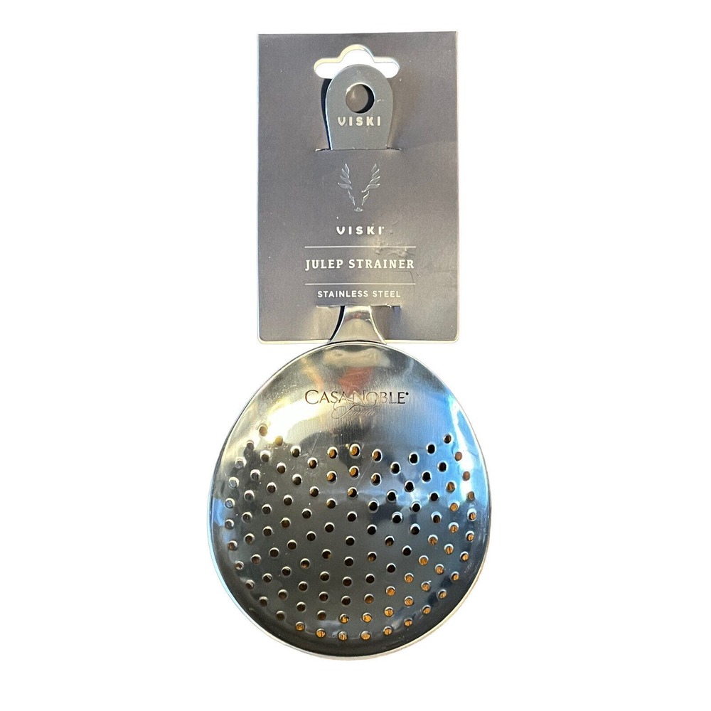 Viski‎ Professional Stainless Steel Julep Strainer- Cocktail Mixing Bar Tool